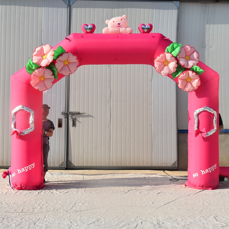 塔洋镇粉色婚礼拱门